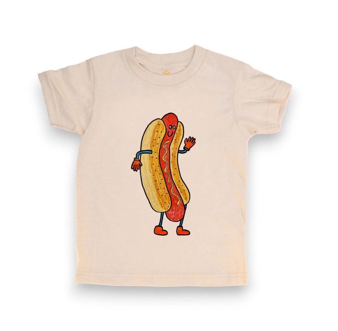 Orange Heat Baby & Toddler Tops Orange Heat Organic T-Shirt - Hot Dog buy online boutique kids clothing