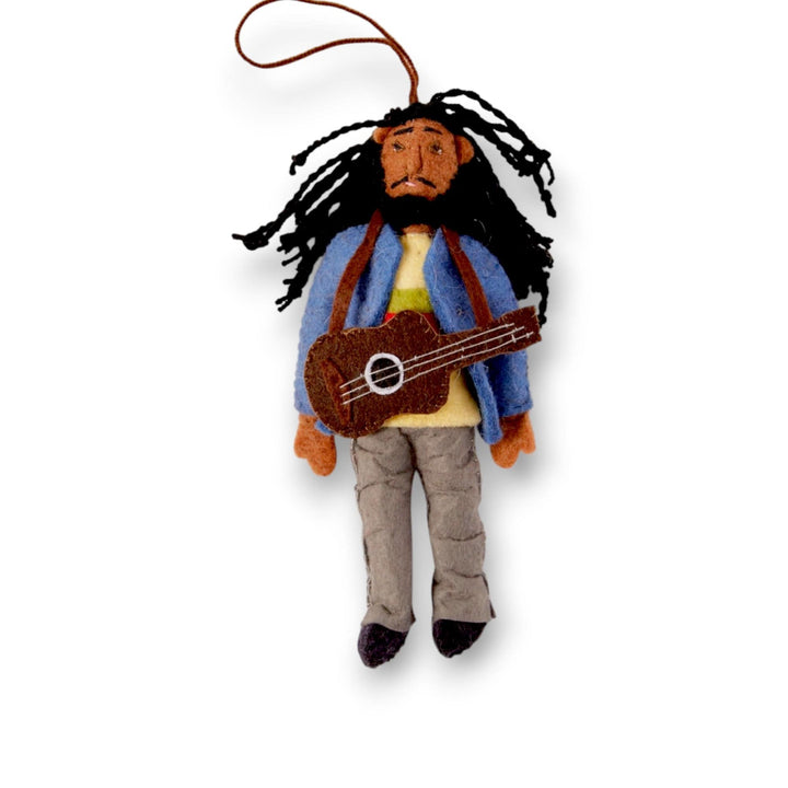 Silk Road Bazaar christmas ornaments Bob Marley Little Legends Handmade Felt Ornaments buy online boutique kids clothing