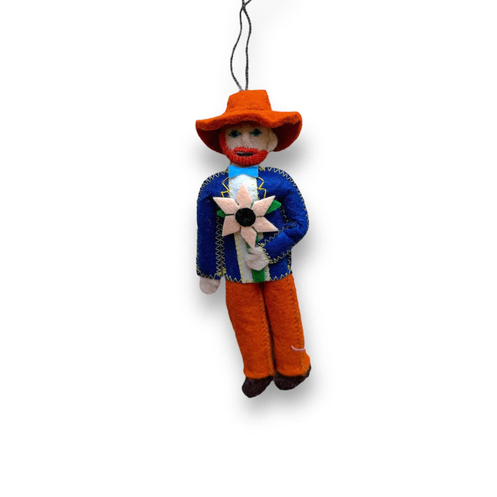 Silk Road Bazaar christmas ornaments Van Gogh Little Legends Handmade Felt Ornaments buy online boutique kids clothing