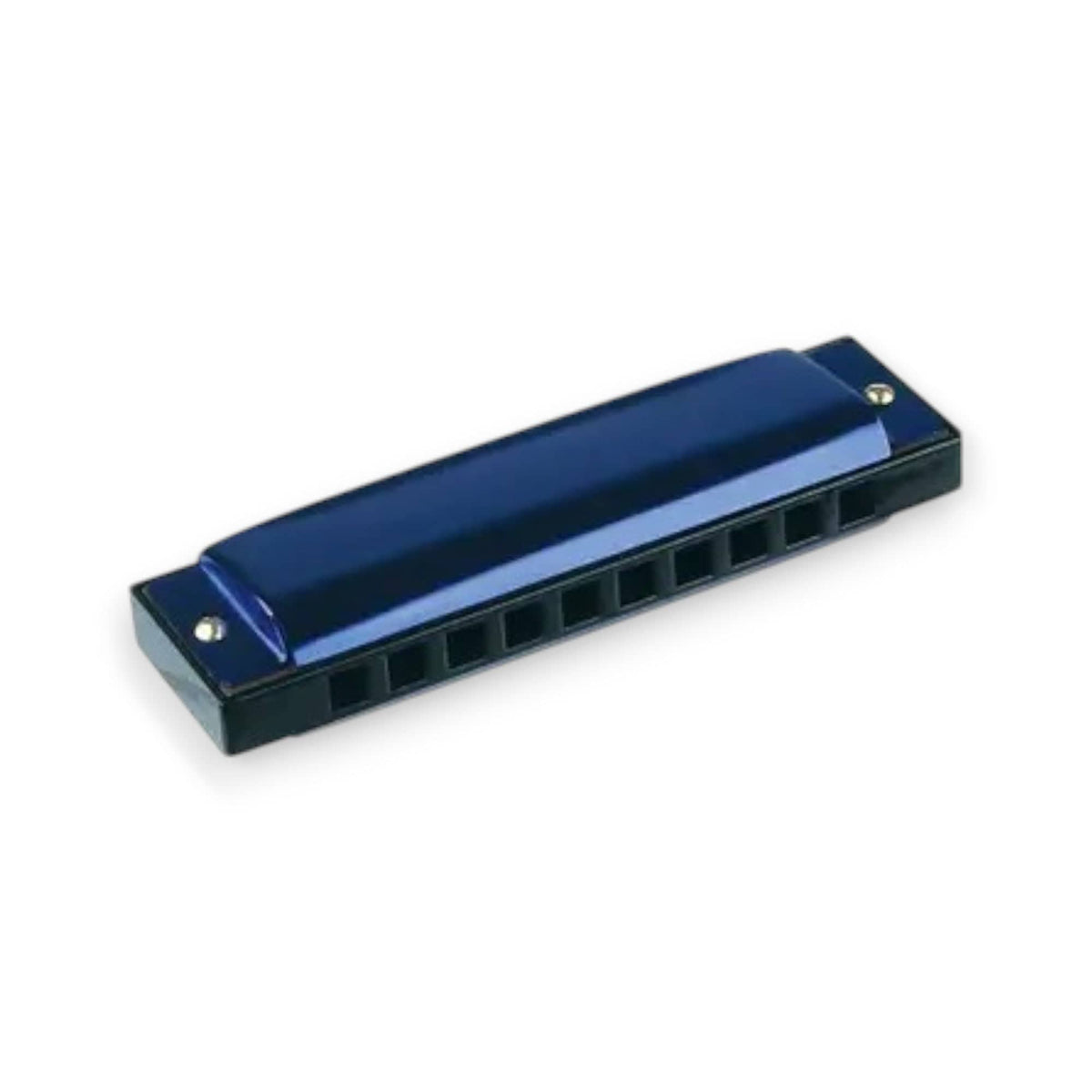 Blue metal harmonica
