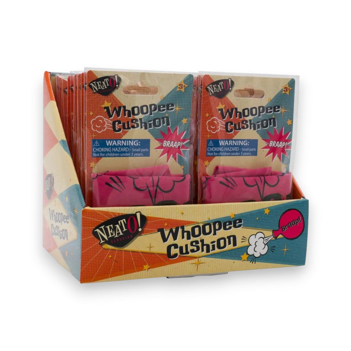 Display of Neato! Whoopee Cushions
