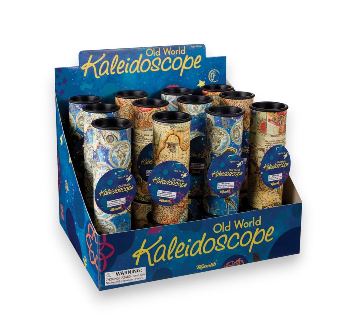 Display box full of Old World Kaleidoscopes