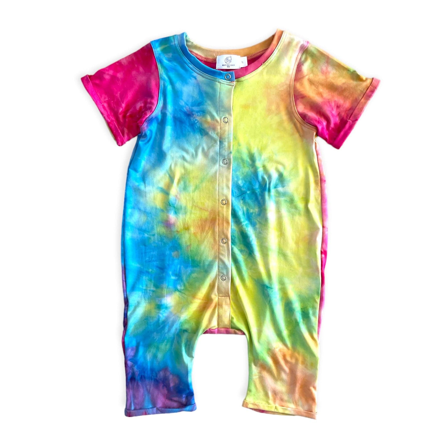 Best Day Ever Kids Baby & Toddler Dresses Fruit Loop Tie Dye Harem Romper buy online boutique kids clothing