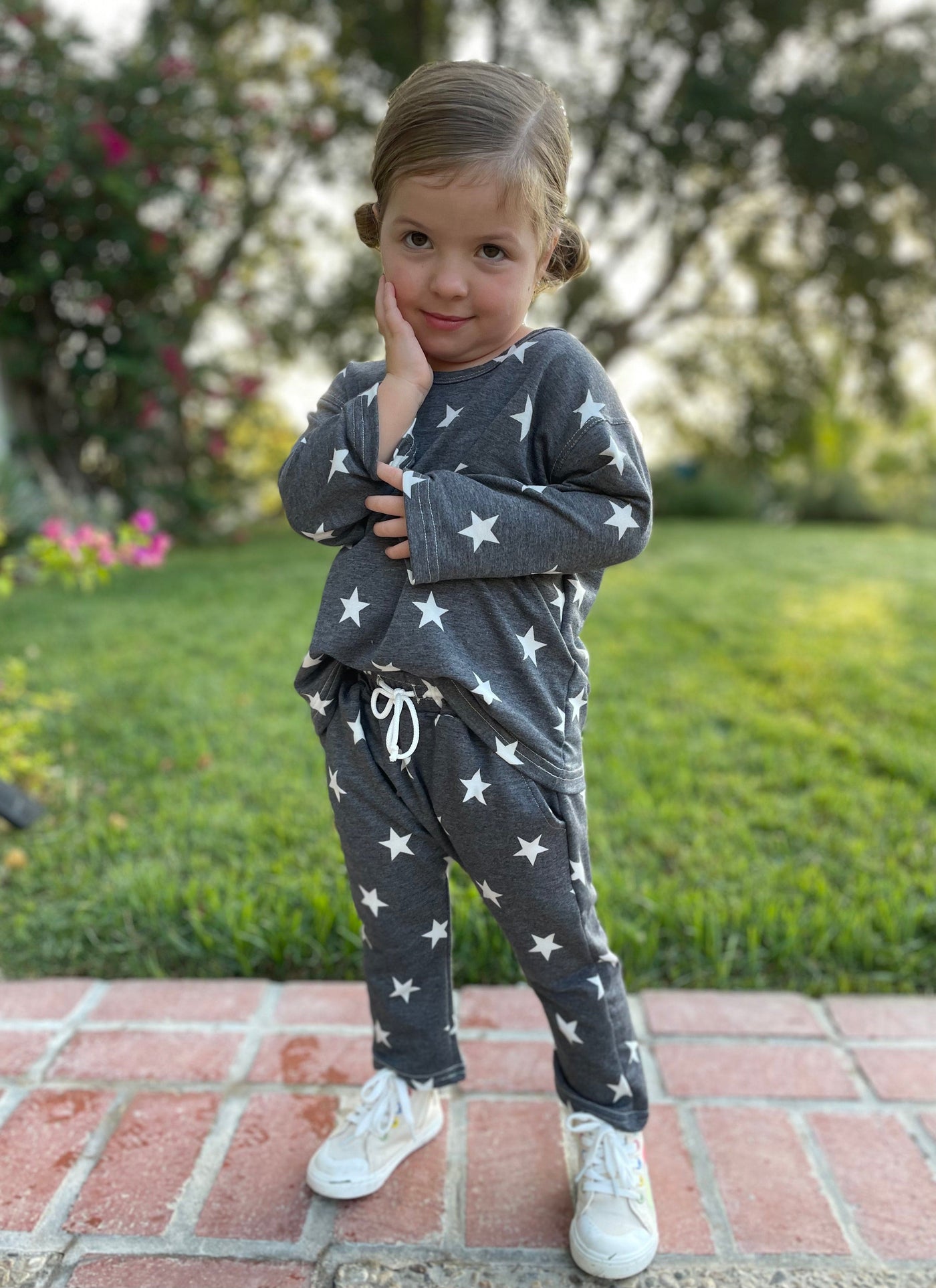 Best Day Ever Kids Baby & Toddler Outfits Seeing Stars Harem Pullover Set buy online boutique kids clothing