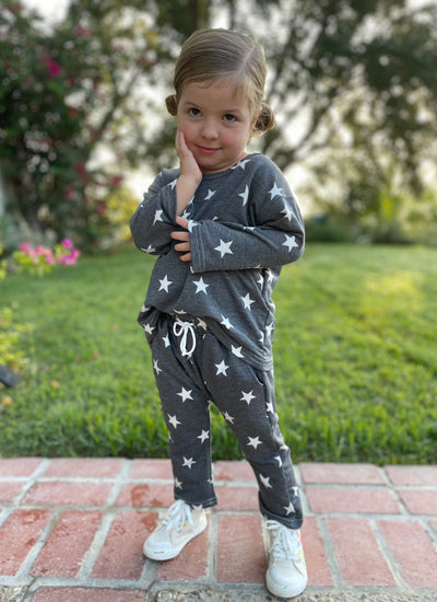 Best Day Ever Kids Baby & Toddler Outfits Seeing Stars Harem Pullover Set buy online boutique kids clothing