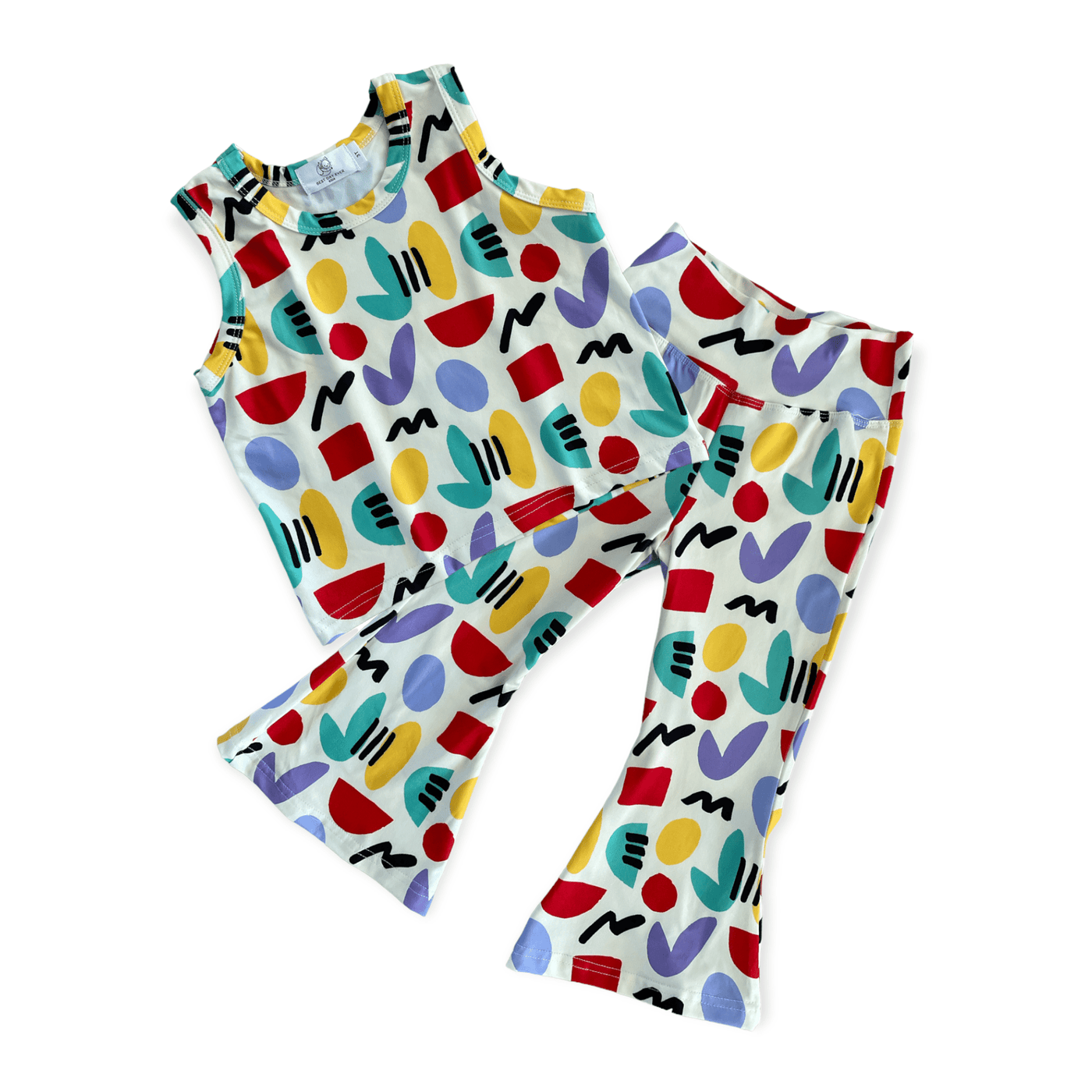 Best Day Ever Kids Sets Abstract Bell Bottom Set buy online boutique kids clothing