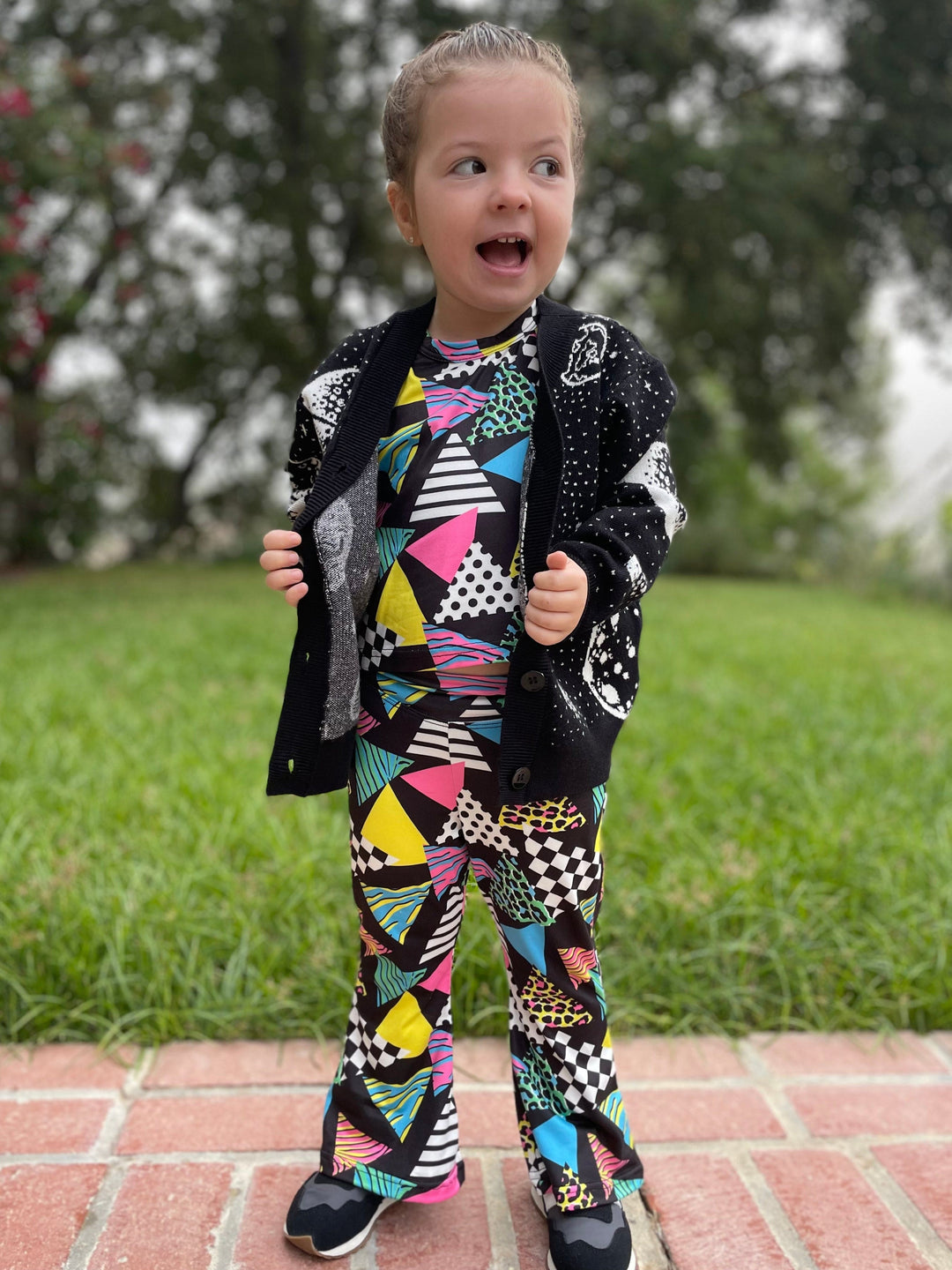 Best Day Ever Kids Sets Totally Rad Bell Bottom Set buy online boutique kids clothing