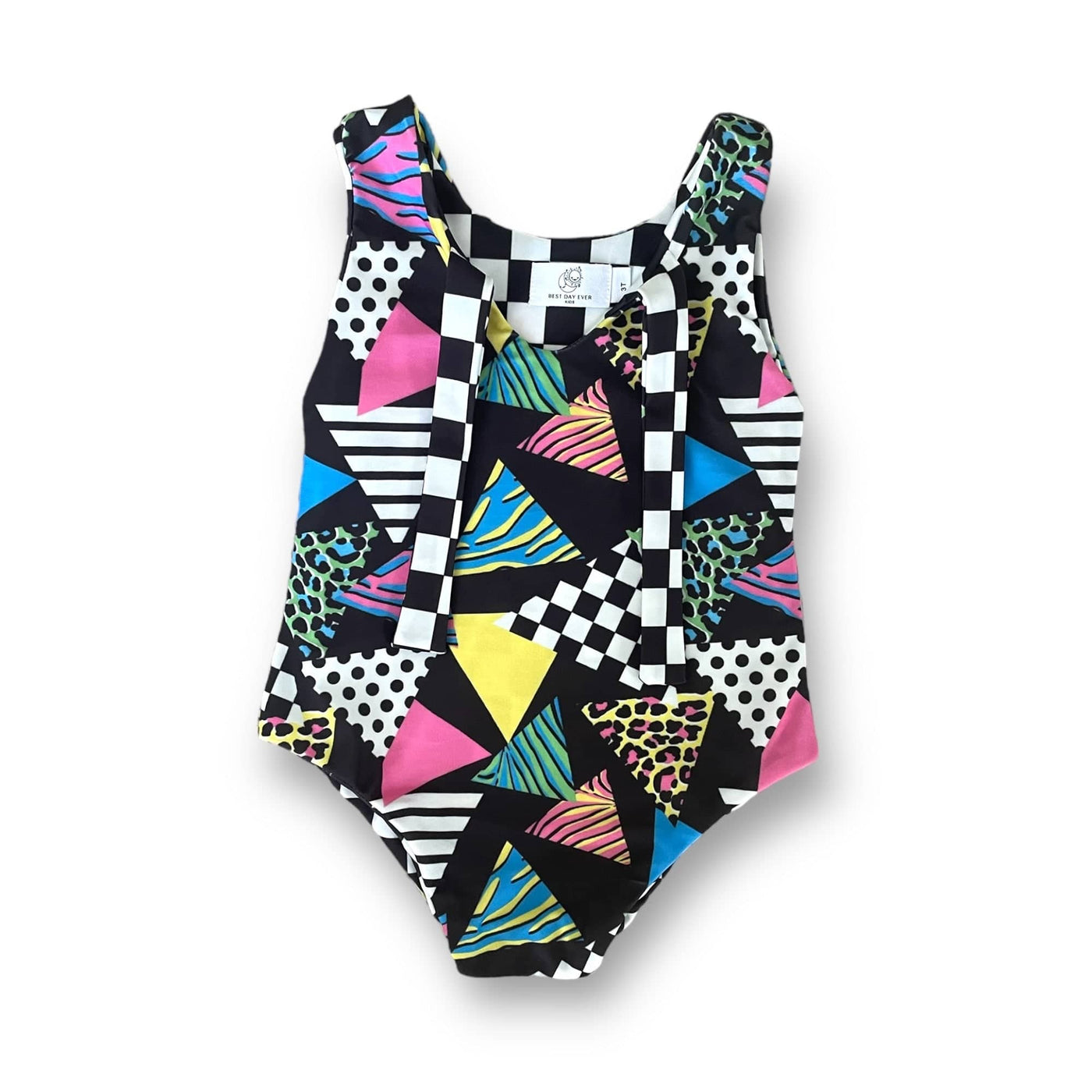 Best Day Ever Kids Swimsuit Totally Rad Contrast Swimsuit buy online boutique kids clothing